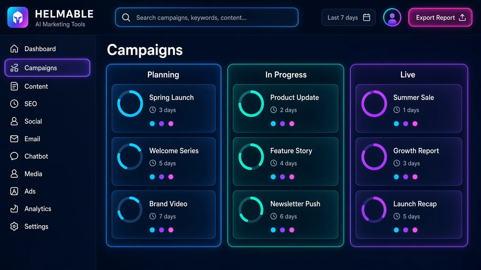 Campaigns in Helmable